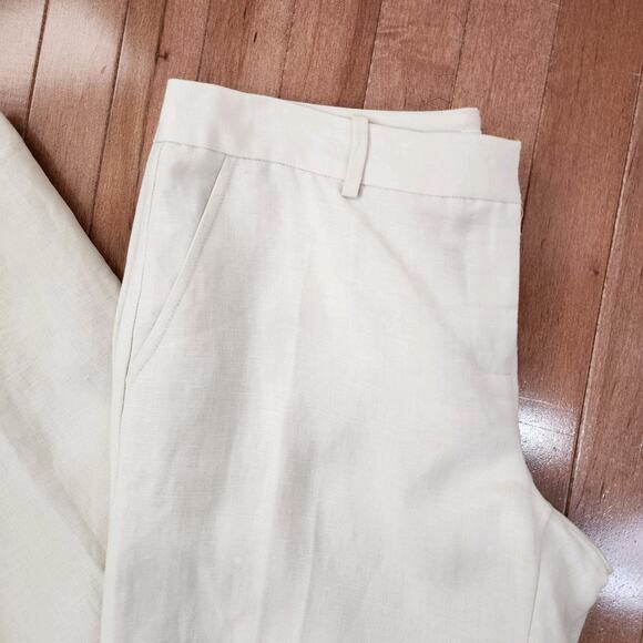 Calvin Klein Cream Wide Leg Pants - Picture 2 of 7